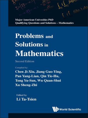 cover image of Problems and Solutions In Mathematics ()